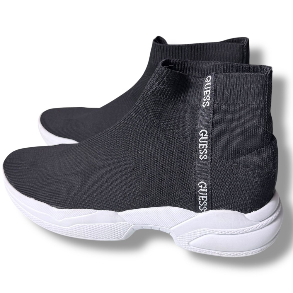 Guess Black Sock Sneakers Men's Size 9 Chunky Sole Athleisure Shoes